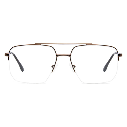 Half-Rim Square Glasses 5354