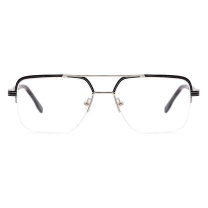 Aviator Half-Rim Glasses 7477