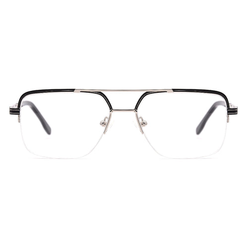 Aviator Half-Rim Glasses 7477