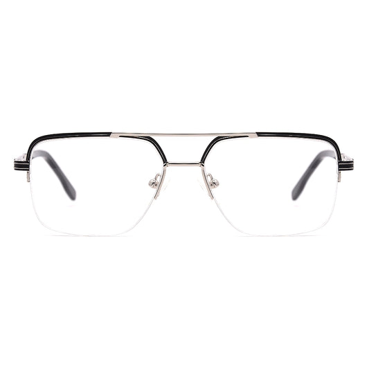 Aviator Half-Rim Glasses 7477