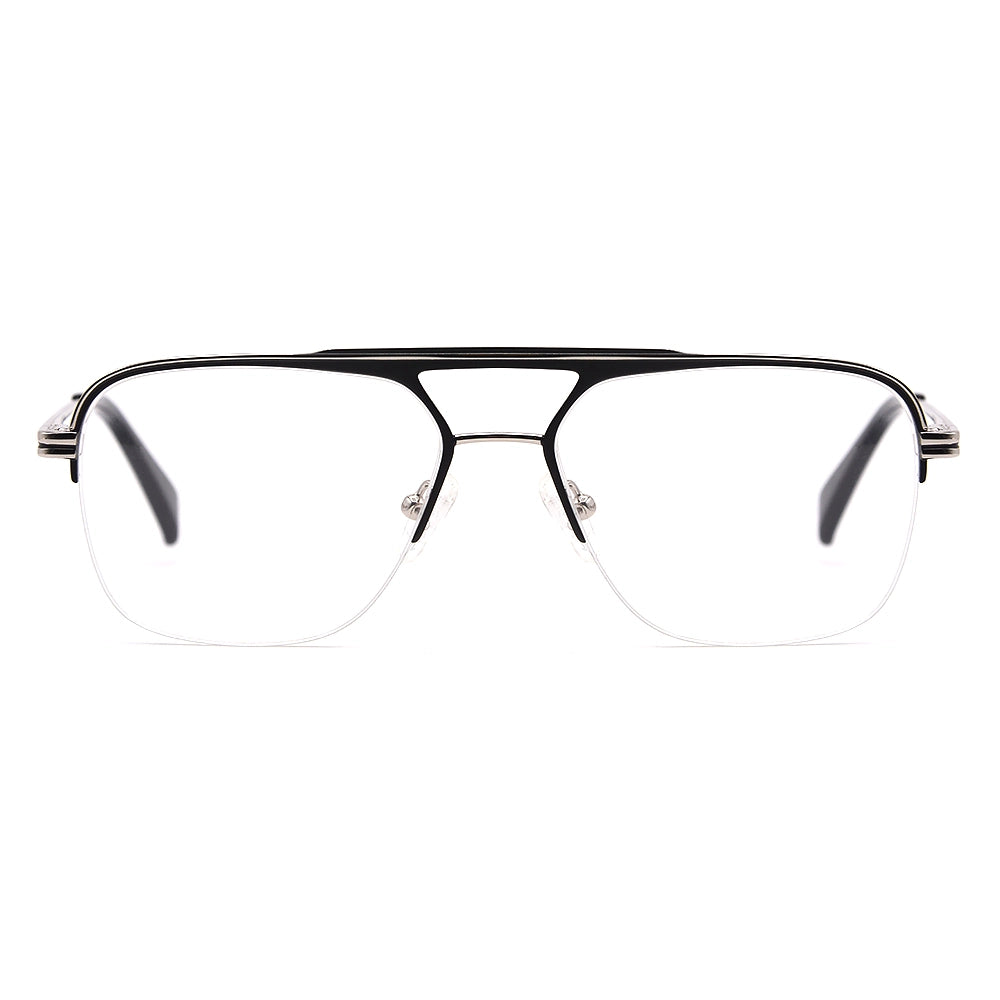 Aviator Half-Rim Glasses 7478