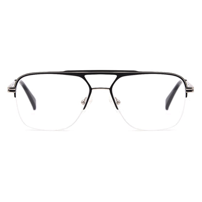 Aviator Half-Rim Glasses 7478