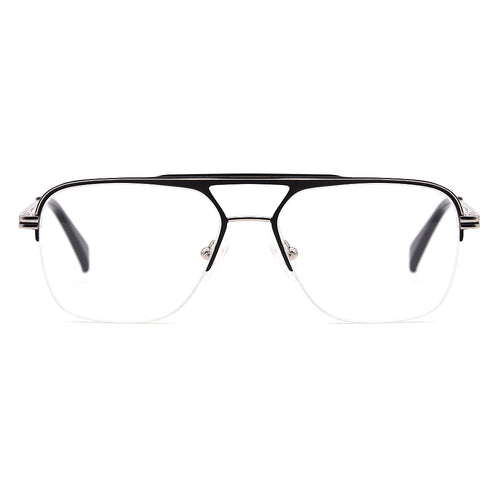 Aviator Half-Rim Glasses 7478