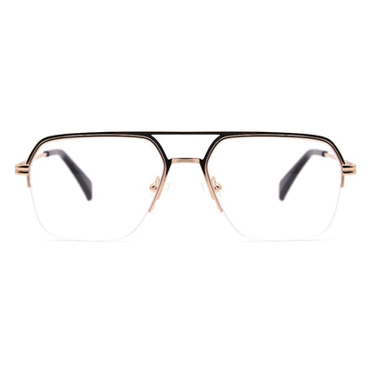 Aviator Half-Rim Glasses 7457