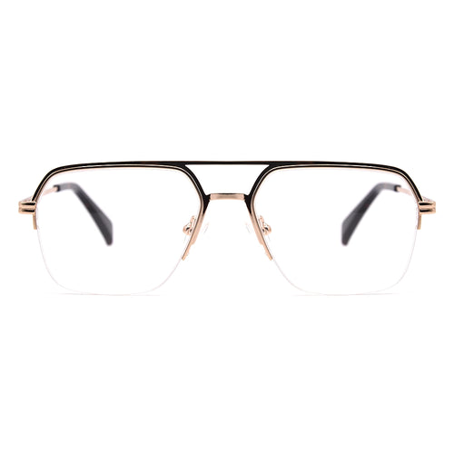 Aviator Half-Rim Glasses 7457