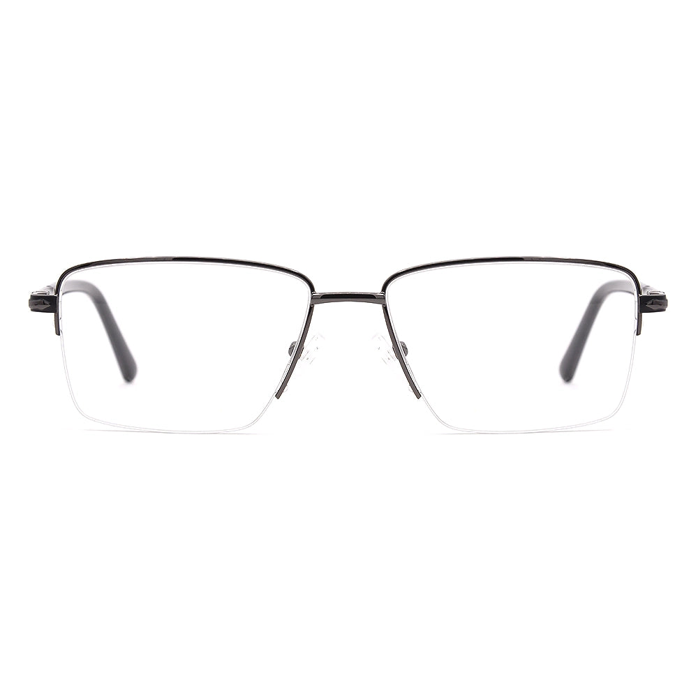 Square Half-Rim Glasses 7492