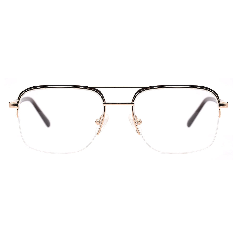Aviator Half-Rim Glasses 7438