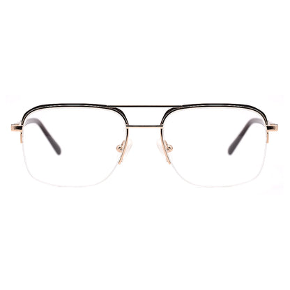 Aviator Half-Rim Glasses 7438