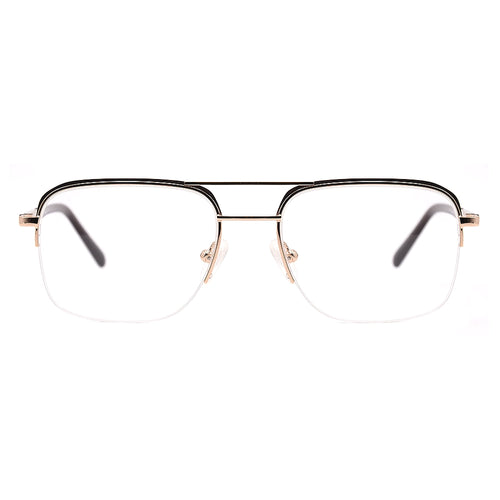 Aviator Half-Rim Glasses 7438