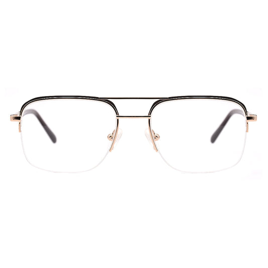 Aviator Half-Rim Glasses 7438