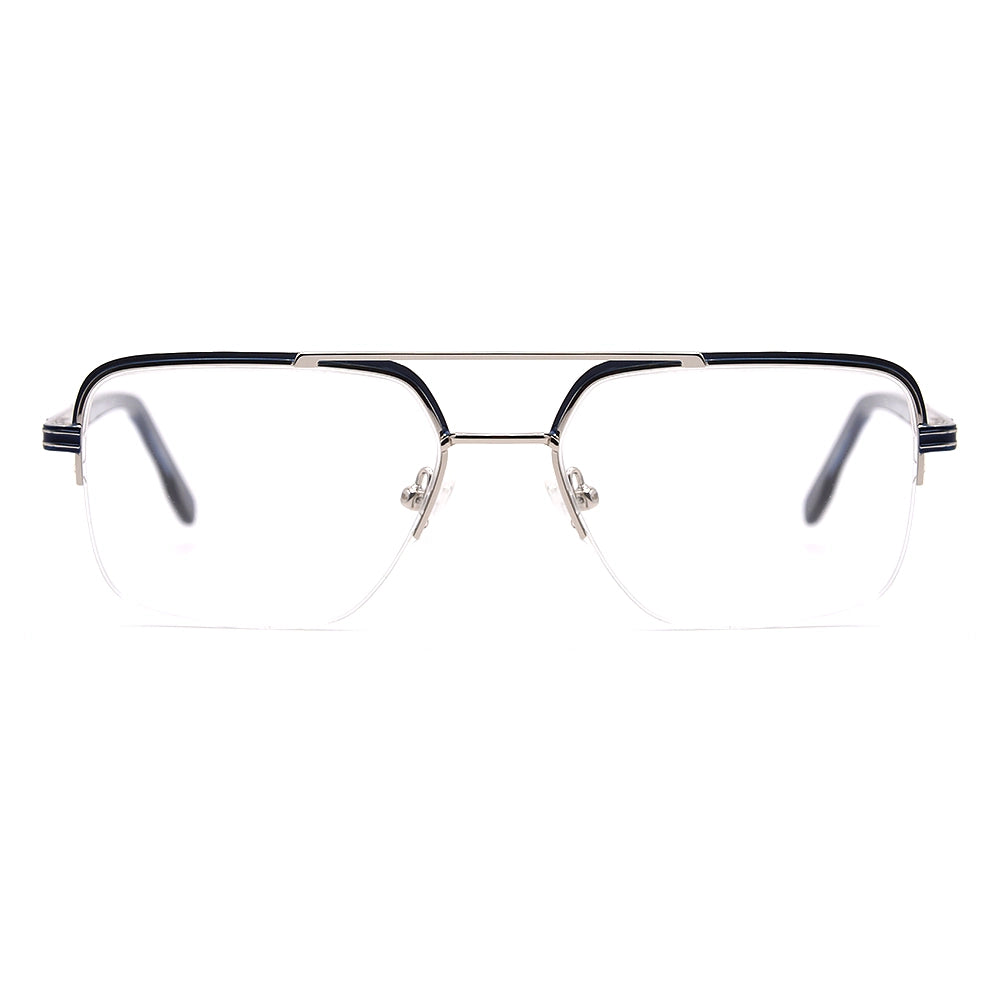 Aviator Half-Rim Glasses 7472