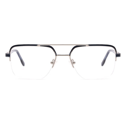 Aviator Half-Rim Glasses 7472