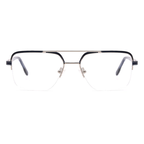 Aviator Half-Rim Glasses 7472