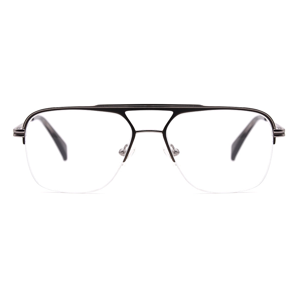 Aviator Half-Rim Glasses 7469