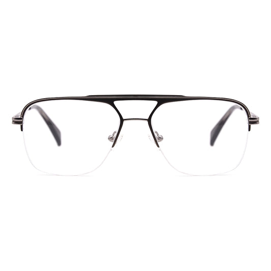 Aviator Half-Rim Glasses 7469