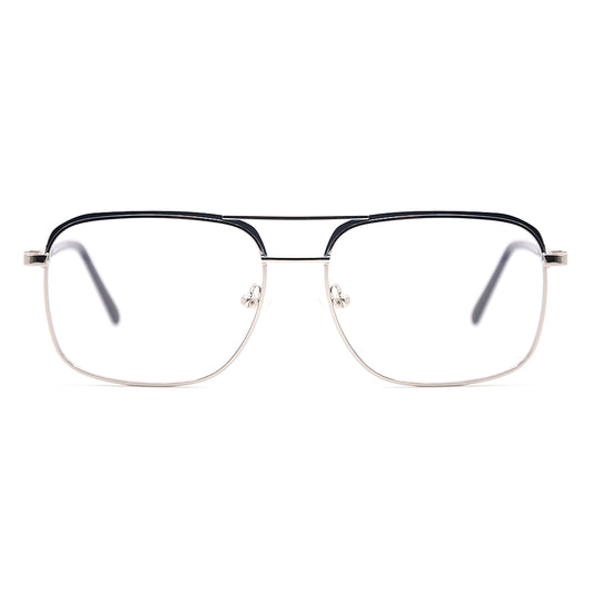 Aviator Half-Rim Glasses 7434