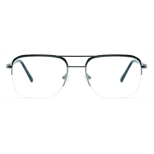 Aviator Half-Rim Glasses 7440