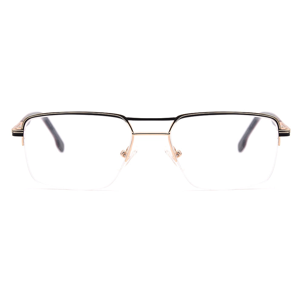 Aviator Half-Rim Glasses 7465