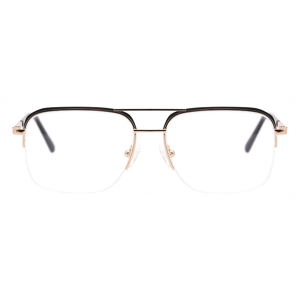 Aviator Half-Rim Glasses 7437