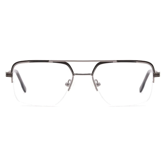 Aviator Half-rim Glasses 7497