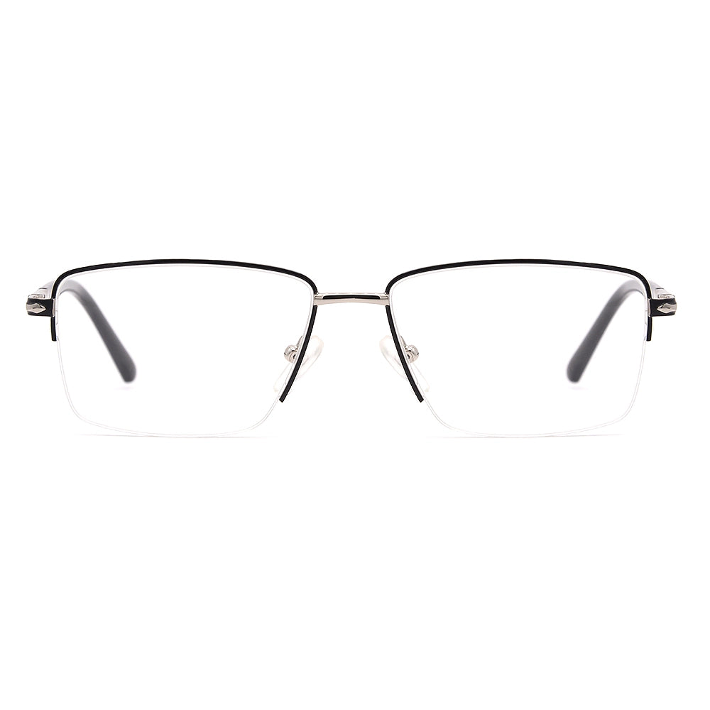 Square Half-Rim Glasses 7487
