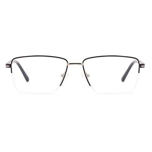 Square Half-Rim Glasses 7487