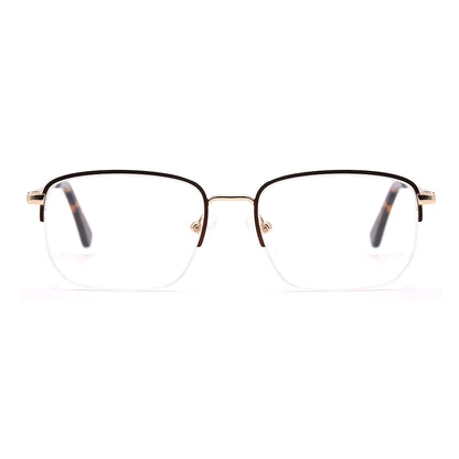 Square Half-Rim Glasses 7463