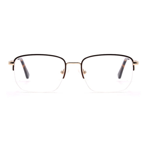 Square Half-Rim Glasses 7463
