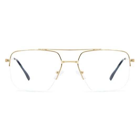Half-Rim Square Glasses 5348