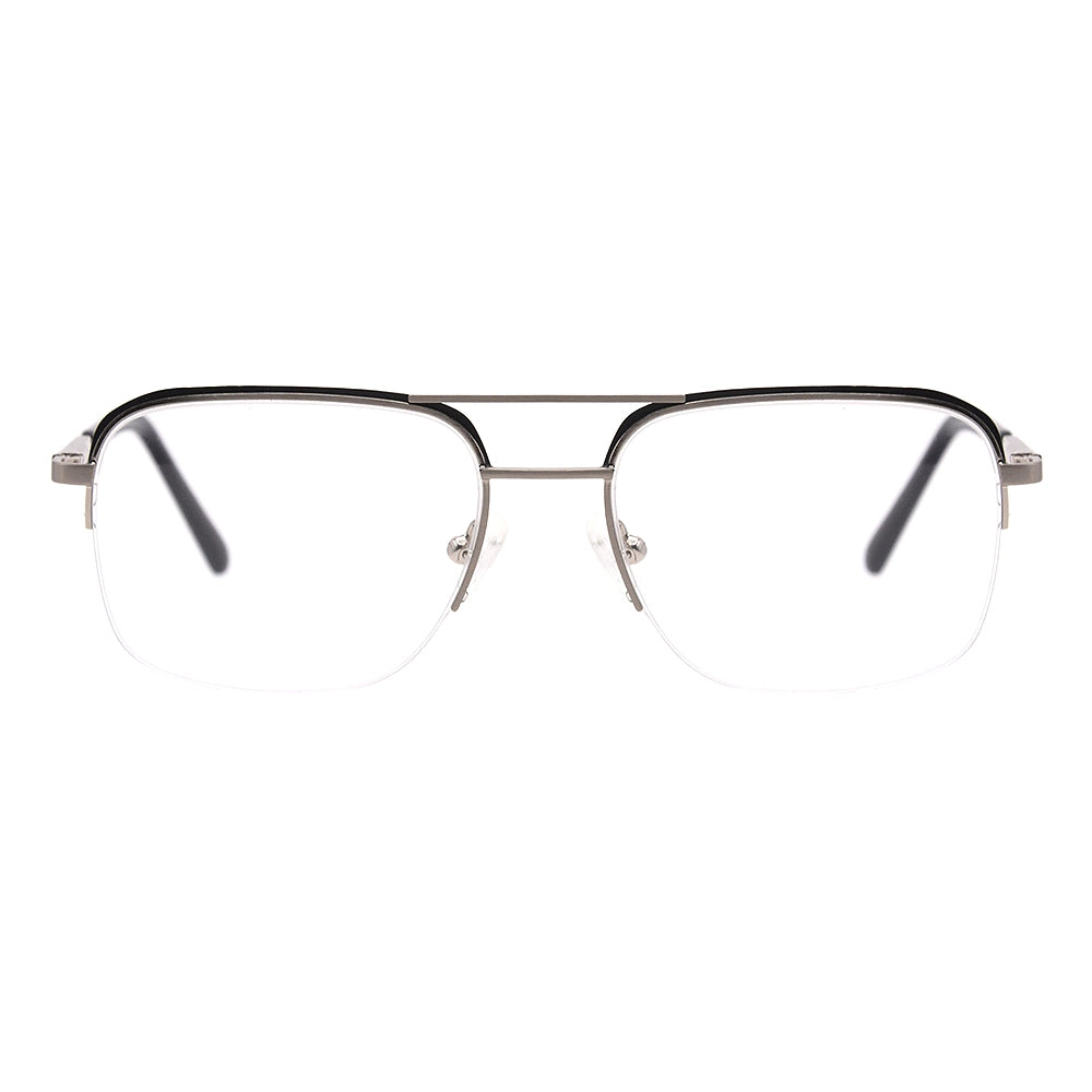 Aviator Half-Rim Glasses 7439