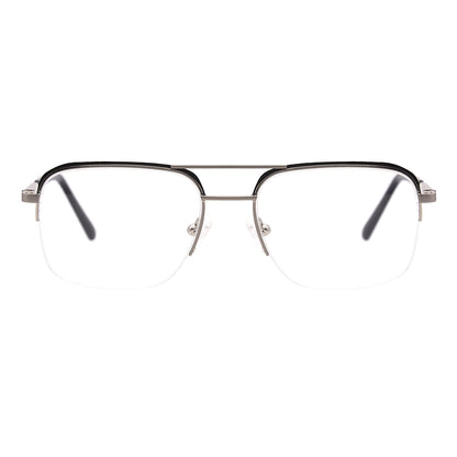Aviator Half-Rim Glasses 7439