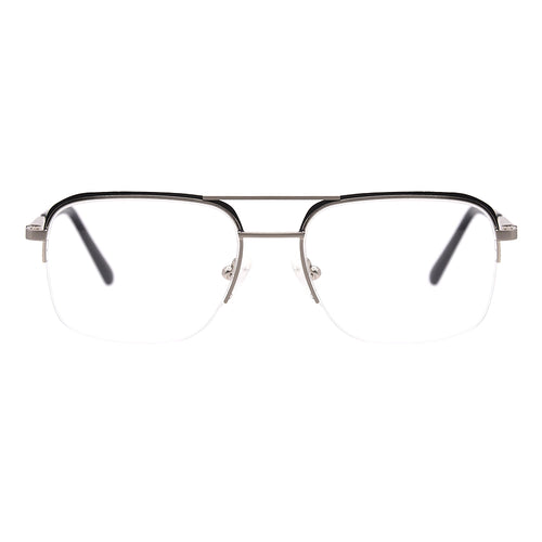 Aviator Half-Rim Glasses 7439
