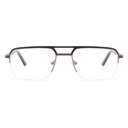 Aviator Half-Rim Glasses 7467