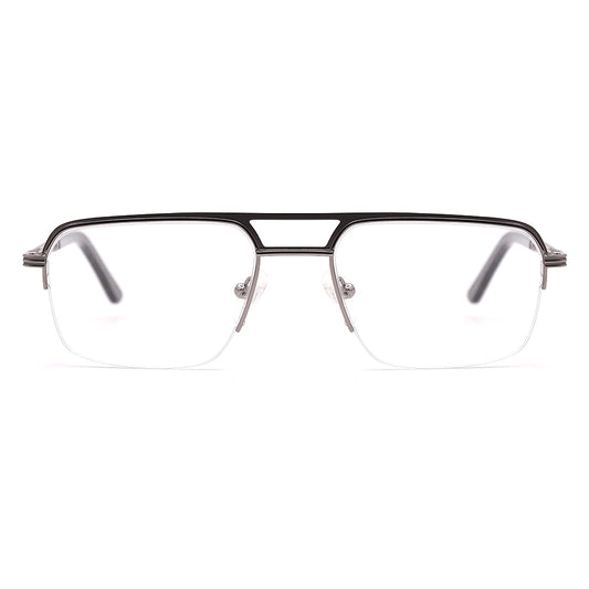 Aviator Half-Rim Glasses 7467