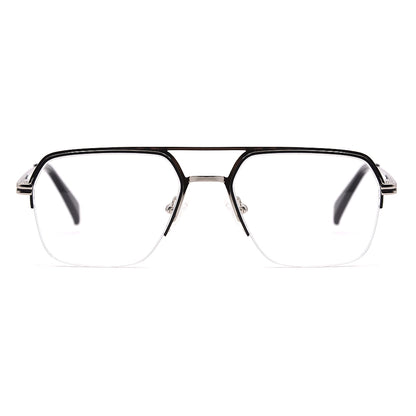 Aviator Half-Rim Glasses 7475