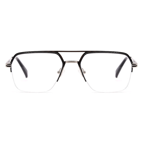 Aviator Half-Rim Glasses 7475