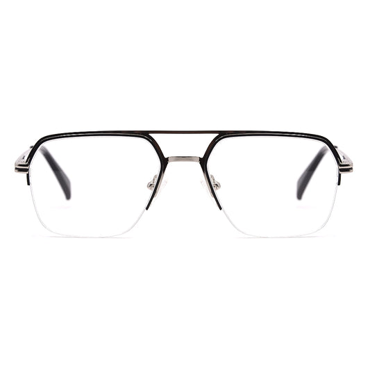 Aviator Half-Rim Glasses 7475
