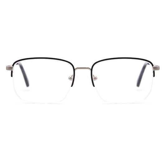 Square Half-Rim Glasses 7460