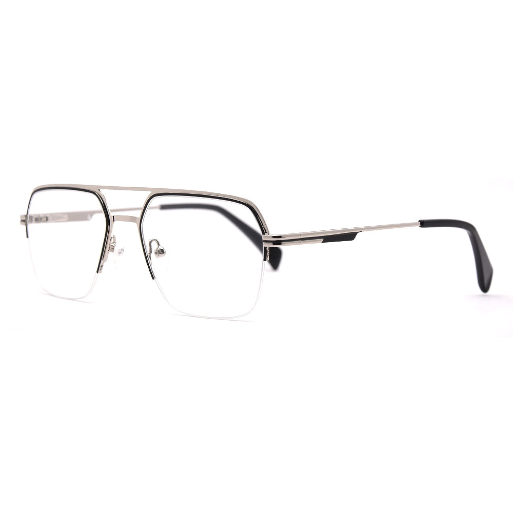 Aviator Half-Rim Glasses 7475